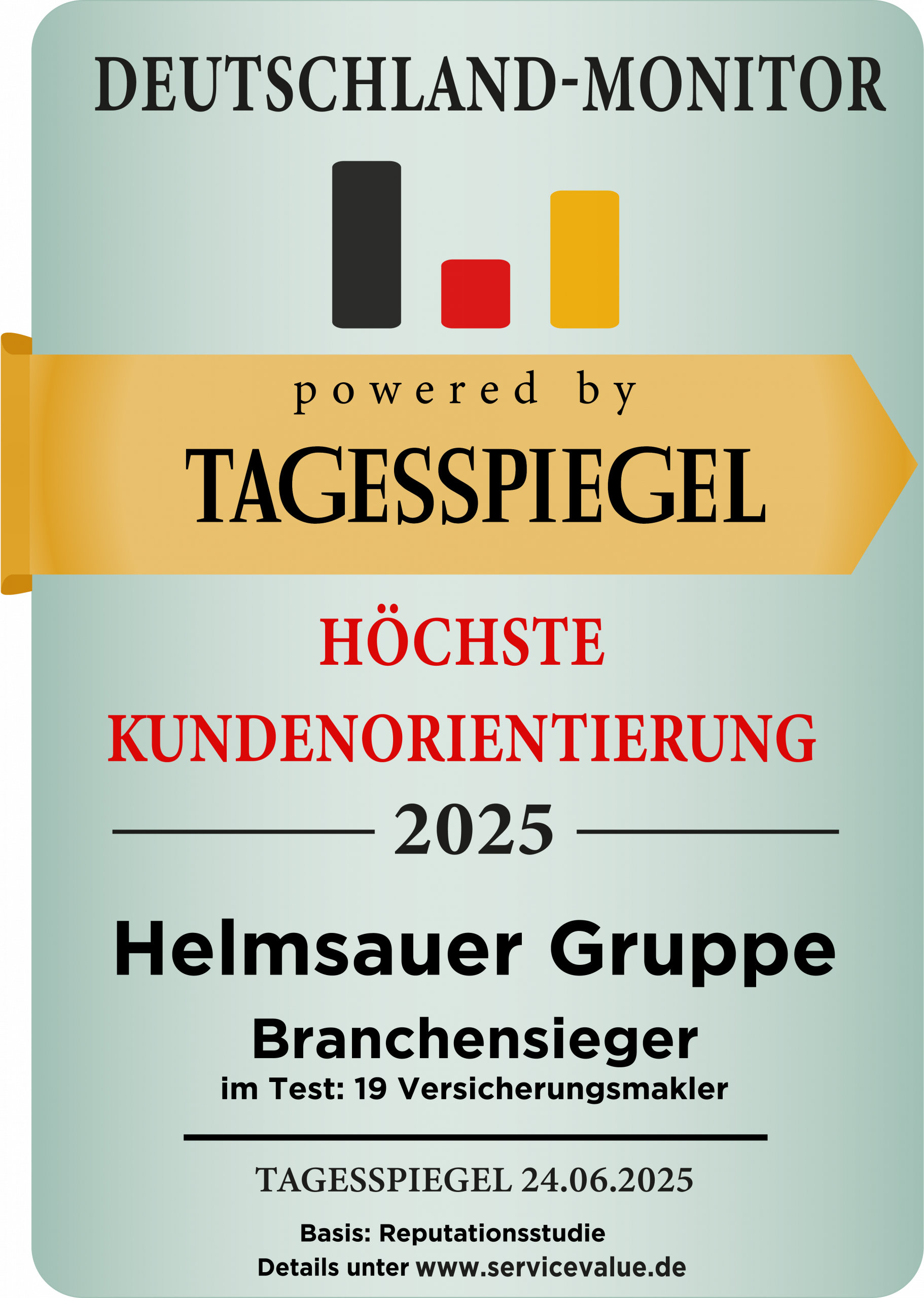 Siegel_DEUTSCHLAND MONITOR_Kundenorientierung_2025_Helmsauer Gruppe