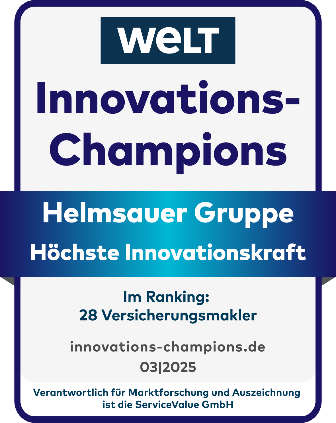 Siegel_WELT_H”chste Innovationskraft_2025_Helmsauer Gruppe